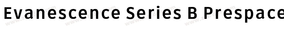 Evanescence Series B Prespaced字体转换